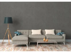 Vliestapete Uni Matt Leicht Strukturiert Grau FSC®