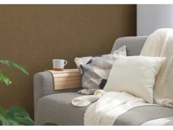 Vliestapete Uni Matt Leicht Strukturiert Braun FSC®