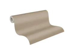 Vliestapete Uni Matt Leicht Strukturiert Beige Braun FSC®