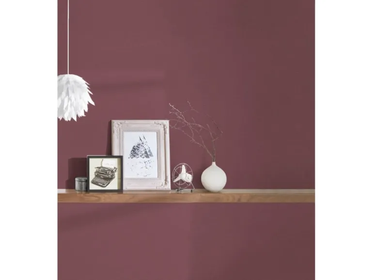 Vliestapete Uni Matt Leicht Strukturiert Lila FSC®