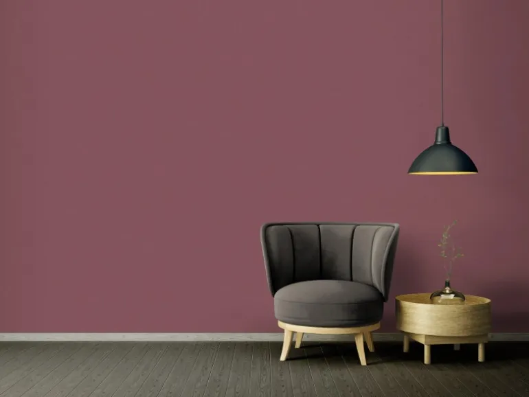 Vliestapete Uni Matt Leicht Strukturiert Lila FSC®