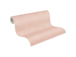 Vliestapete Uni Matt Leicht Strukturiert Rosa FSC®