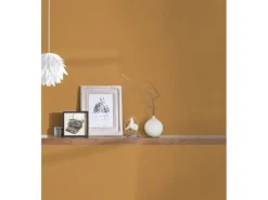 Vliestapete Uni Matt Leicht Strukturiert Gelb FSC®