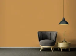 Vliestapete Uni Matt Leicht Strukturiert Gelb FSC®