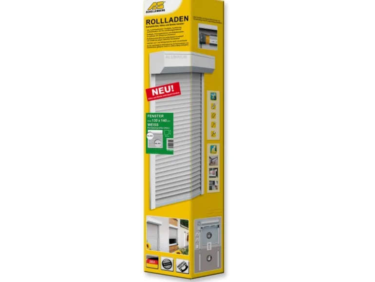 Vorbaurollladen-Komplett-Set Grau B: 80 cm x H: 100 cm kürzbar