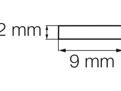Vorlegeband 9 x 2 mm Länge 10 m Weiß