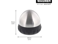 Wagner Bodentürstopper Ø 93 mm x 75 mm Edelstahl Optik