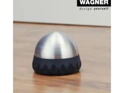Wagner Bodentürstopper Ø 93 mm x 75 mm Edelstahl Optik