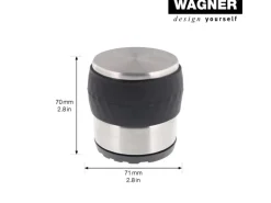 Wagner Bodentürstopper Ø 71 mm x 70 mm Edelstahl Optik