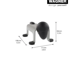 Wagner Bodentürstopper 106 mm x 71 mm x 59 mm Grau