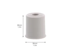 Wagner Boden-/Wandtürstopper Vulkano Ø 35 mm x 35 mm Gummi Grau