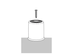 Wagner Boden-/Wandtürstopper Vulkano Ø 35 mm x 35 mm Gummi Transparent