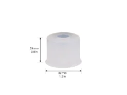 Wagner Boden-/Wandtürstopper Vulkano Ø 35 mm x 25 mm Gummi Transparent