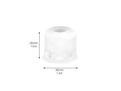 Wagner Boden-/Wandtürstopper Vulkano Ø 35 mm x 25 mm Gummi Transparent