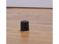 Wagner Boden-/Wandtürstopper Vulkano Ø 35 mm x 35 mm Gummi Schwarz