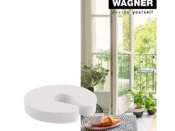 Wagner Tür- und Fensterklemme Ø 90 mm x 15 mm Weiß