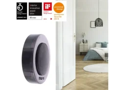 Wagner Türstopper Screw Or Glue/Schrauben o Kleben Ø 40 mm x 10 mm Schwarz