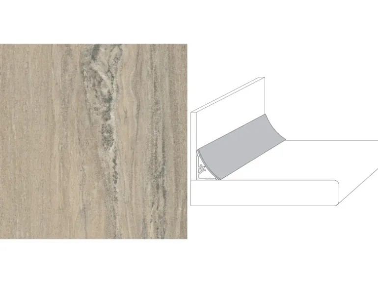 Wandabschlussleiste Plus 300 x 3 cm Marmor Medusa Beige (M 372)