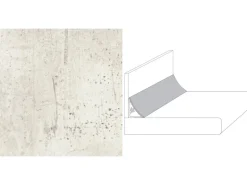Wandabschlussleiste Plus 300 x 3 cm Beton Weiß (BN 230)