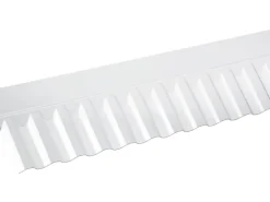 Wandanschluss Acryl Sinus 76/18 Transparent 104,5 cm x 15 cm