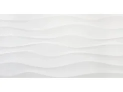 Wandfliese Alaska Steingut Glasiert Weiß Glänzend 30 cm x 60 cm x 0,8 cm