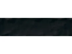 Wandfliese Loft 6 cm x 25 cm Schwarz glasiert glänzend