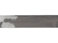 Wandfliese Loft Steingut Grau Glasiert Glänzend 7,5 cm x 30 cm