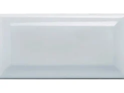 Wandfliese Metro Facette Grau Glasiert Glänzend 7,5 cm x 15 cm