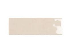 Wandfliese Nolita Steingut 6,5 cm x 20 cm Beige Glasiert Glänzend