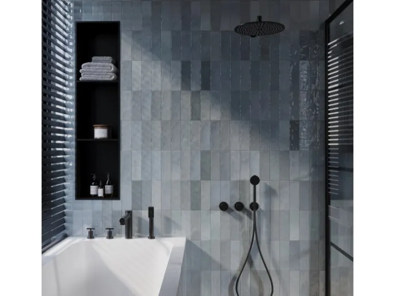 Wandfliese Nolita Steingut 6,5 cm x 20 cm Cielo Glasiert Glänzend