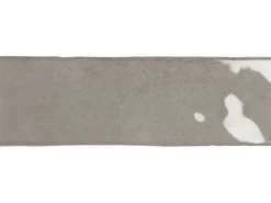 Wandfliese Nolita Steingut Grau Glasiert Glänzend 6,5 cm x 20 cm