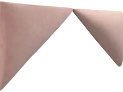Wandkissen Dreieck 15 cm x 30 cm Rosa Samt