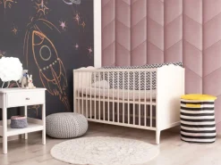 Wandkissen Dreieck 15 cm x 30 cm Rosa Samt