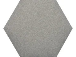 Wandkissen Hexagon 30 cm x 30 cm Hellgrau Struktur