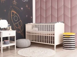 Wandkissen Quadrat 30 cm x 30 cm Rosa Samt