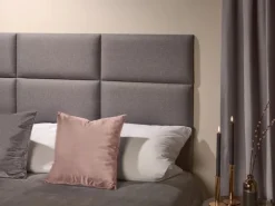 Wandkissen Quadrat 30 cm x 30 cm Dunkelgrau Struktur