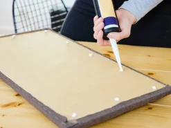 Wandkissen Rechteck 60 cm x 30 cm Dunkelblau Samt