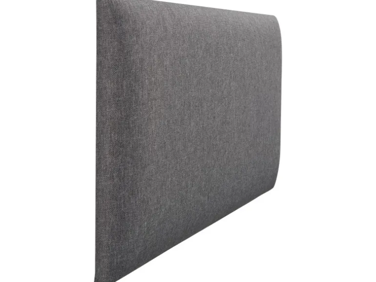 Wandkissen Rechteck 60 cm x 30 cm Dunkelgrau Struktur