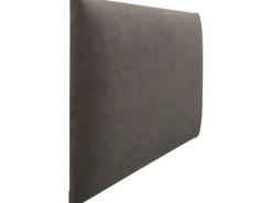 Wandkissen Rechteck 60 cm x 30 cm Dunkelgrau Samt