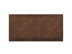 Wandkissen Rechteck 60 cm x 30 cm Braun Leder-Optik