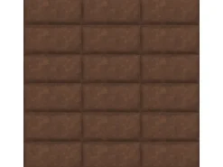 Wandkissen Rechteck 60 cm x 30 cm Braun Leder-Optik