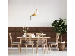 Wandkissen Rechteck 60 cm x 30 cm Braun Leder-Optik