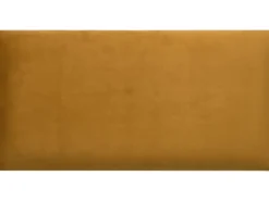 Wandkissen Rechteck 60 cm x 30 cm Gelb Samt