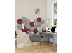 Wandkissen Rechteck 60 cm x 30 cm Hellgrau Struktur