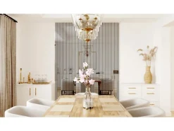 Wandpaneel Full Color mit Spiegel 2.600 mm x 600 mm x 17 mm Metallic