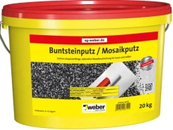 Weber Buntsteinputz/Mosaikputz 20 kg Schwarz-Weiß