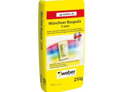 Weber Münchner Rauputz 3 mm Körnung Innen und Außen 20 kg pastös