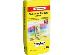 Weber Münchner Rauputz 2 mm Körnung Innen und Außen 25 kg pastös