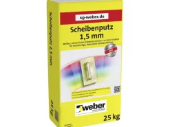 Weber Scheibenputz Weiß 1,5 mm Körnung 25 kg