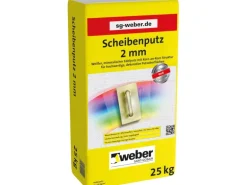 Weber Scheibenputz Weiß 2 mm Körnung 25 kg